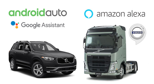 Volvoがトラック車両管理向けAmazon Alexaスキルをリリース。乗用車向けはAndroid Autoを採用。