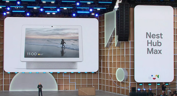 Google、新型スマートディスプレイ「Nest Hub Max」を発表　10インチディスプレイ、価格は229ドル