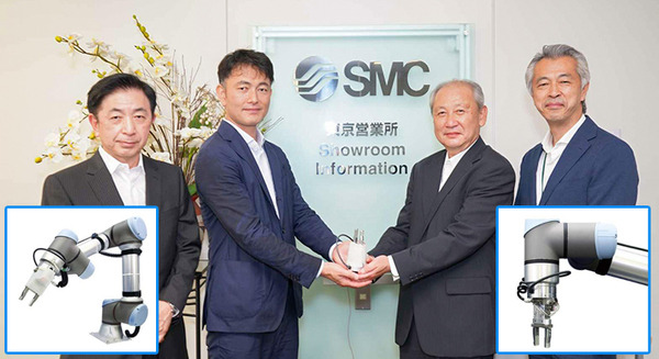 SMC製「協働ロボット用エアチャック(空圧式ロボットハンド)」をUR+製品として認証　ユニバーサルロボットが発表会を開催