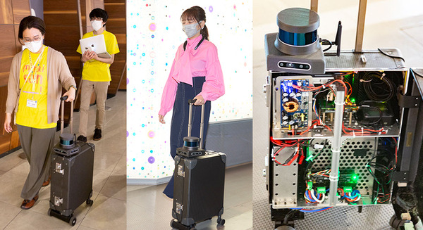 日本科学未来館で「AIスーツケース」を体験してきた　自動運転の最新技術で視覚障がい者の移動を支援　ネックスピーカーと連動