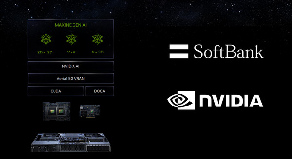 NVIDIA、ソフトバンクが生成AIと5G / 6Gに向けた次世代プラットフォームの構築に向けて協業