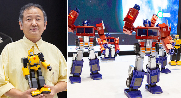 Robosenがトランスフォーマーの高性能ロボット製品群を「東京おもちゃショー」で展示　バンブルビーや映画版リアルモデルもお披露目、塩屋翼氏と河森監督も登壇