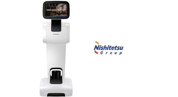 西鉄福岡(天神)駅に自走可能な「駅案内ロボット temi」を導入実験　案内や管理業務を自動化、駅の効率運用と次世代ステーション化めざす