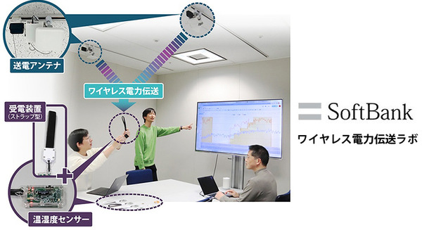 ソフトバンクが「ワイヤレス電力伝送ラボ」を開設　開発中の無線給電装置やシステムの検証できる環境を提供