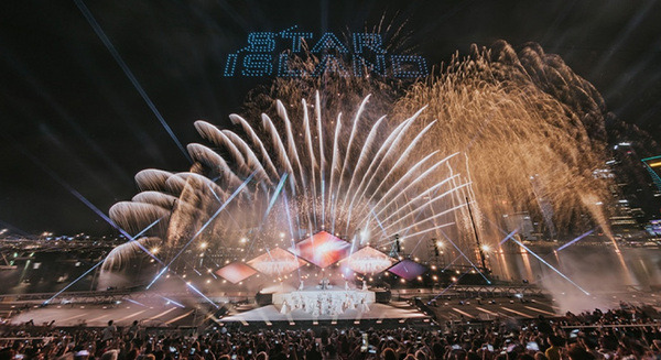 未来型花火エンターテインメントと1000機のドローンショー「STAR ISLAND FUKUOKA 2024」5/11～12にドローンと花火が共演