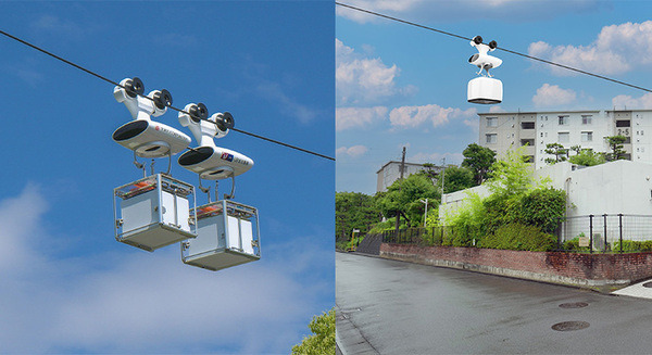 空中配送ロボットが川崎の市道を横断　パナソニック・東急・URの実証実験が次のステージへ