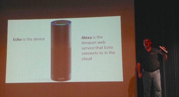 Amazonエヴァンジェリストによる「音声認識端末 Amazon Echoのご紹介」が行われました。