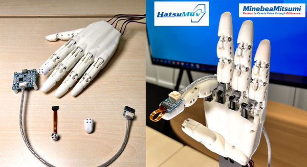小型6軸「力覚センサー」をロボットハンドでどう使う？ HatsuMuvが動画と3D CADデータを公開