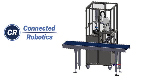 「惣菜盛付ロボット」の新モデルをコネクテッドロボティクスが「FOOMA JAPAN2025」で初披露　食品工場向けロボットを複数実演