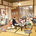 昔の風景画を見て回想し、会話を促進