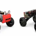 四足の脚先に車輪を搭載したフィールドロボットAT-FOX、インフラ点検・災害対応など多様な現場での活用を想定