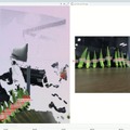 オクラ専用にファインチューニングしたYOLOによる検出結果。葉に隠れた実や、日射で見え方が変わる実を拾う