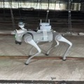 吊り足場上で四足歩行ロボットの歩行AIによる自律歩行を実証、障害物回避から引っかかりの自律解消まで確認 オリエンタル白石・燈