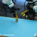 ロボット基盤モデル「GEN-1.5」活用事例動画 手本を1回見るだけでリングをはめる動作を習得