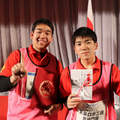 ラジコン型世界一に輝いた、橋爪優明君と佐藤力也君