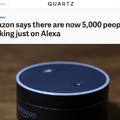 Amazonのスタッフ5,000人以上がAmazon Alexaに関与