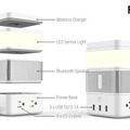 スマホのワイヤレス充電＋ライト＋スピーカー＋電源などモジュールを自由に組み合わせできる「Freecube」登場！