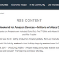 Amazon、ホリデーショッピングでAlexaデバイスを数百万台販売！