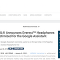 Google assistant対応ヘッドホン・イヤホン「JBL Everest」登場！