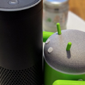Androidのマスコット、通称「ドロイド君」の頭の部分にGoogle Home Miniをセットすると可愛い件