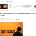 アマゾン、Alexaに関わるスタッフ採用、現在1,100人以上を募集中