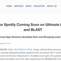 Amazon Alexa搭載のUltimate Ears BLAST/MEGABLASTがアップデート。Spotify Connectや2台以上の接続でステレオモード対応など機能強化