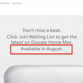 Google Home Maxがオーストラリアで8月発売、イギリス・ドイツも発売間近
