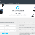 CES 2019でのAmazon Alexa、展示スペースが巨大です。