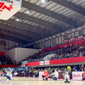 Bリーグ会場にトヨタのロボットが集結(2) スラムダンク桜木花道がモデルの「CUE3」がセンターサークルからのシュートに初挑戦！