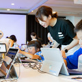 【写真レポート】Pepperで子ども達がプログラミング体験、ゲストに大人気のお笑い「EXIT」が登場！ソフトバンク「子育て応援クラブ」