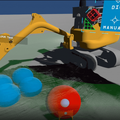 遠隔操作のショベルカーで除雪作業　ロボット技術を活用　三菱電機とSE4が岩手県で