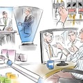 【未来感】リモートワーカーが隣にいる存在感！映像や動きを投影する「HoloD」(ホロディ)をH2Lが発表　テレワークを円滑に