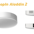 popInがプロジェクター付きシーリングライト「Aladdin」の連携機能を拡張　スマート音声リモコンとピクセラ製テレビチューナー発表