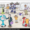 ヒト型ロボット「知的システムの実現への構成的アプローチ」人間らしい会話と社会での共生「石黒共生HRIプロジェクト」成果発表