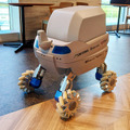 さわやか信金のハッピを着た搬送用自律移動ロボット「Mighty」を見てきた　Piezo Sonicが開発