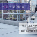 クローラー式屋外巡回用警備ロボット「アルジスX」富士防災警備が導入 渋谷・宮下公園で実証実験