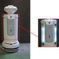中西金属工業が自動除菌ロボット「R-Paca」を発売 完全自律走行でUVCを照射 周囲3m圏内に人がいる場合はランプが消える仕様