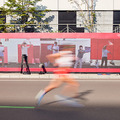東京2020 札幌のマラソンコースの沿道に東京で応援する人たちの姿が!! 「約20msの超低遅延」リモート応援の最新技術をNTTが披露
