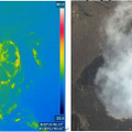ドローンを活用して活火山の火口周辺を調査  可視カメラと熱赤外カメラの同時搭載で効率的にデータ取得 国内4か所で実施