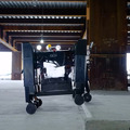 【速報】ソニーが不整地を移動できる6脚車輪ロボットを開発　清水建設と共同で建設現場で実証実験　段差を越える動画も公開