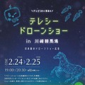 競馬場の上空でドローンショー　川崎競馬場とのコラボ演出、テレシーちゃん、QRコードが出現　2月24～25日
