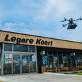 農業用水路上空をドローンの空路として活用 福島県 桑折町で実証実験 旬の野菜で作ったピザを配送