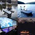 幕張メッセの会場から岩手県の水上ドローンを遠隔操作 炎重工が「Japan Drone 2022」に出展デモ