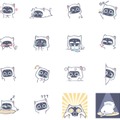 話題のネコ型配膳ロボット「BellaBot」がLINEスタンプとなって登場！ネコなのか? ロボットなのか? 全16種類