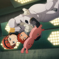 『機動戦士ガンダム 水星の魔女』主人公が遠隔操作でガンダムハンドの「両手でサムズアップ」に挑戦　メインキャスト2人がイベントに登場