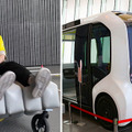 やわらかい乗り物「poimo」実用化に向けた試作機を開発　ふくらむ・たためる風船構造、直感的なクッション型コントローラ