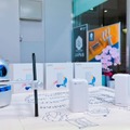 絵の描き方や豆知識をロボット「Dr.Quincy」が教えてくれる『ロボットお絵かき教室』を名鉄小牧駅で開催