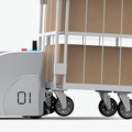 カゴ車の工程間搬送や整列配置を自動化する自律移動ロボット「ORV」オカムラが2022年9月より発売