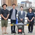 出前館で注文された各店舗の飲食物をドローンが配送 新潟市信濃川で10日間のテストマーケティングを実施