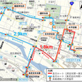 「自動運転バスに乗ろう＠足利市」で歩行者と車両の共存空間に「ICT LED電光掲示板」を設置　安全性向上のため